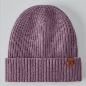 Fabletics The Super Soft Cashmere Blend Beanie - Plum Cactus - NWT